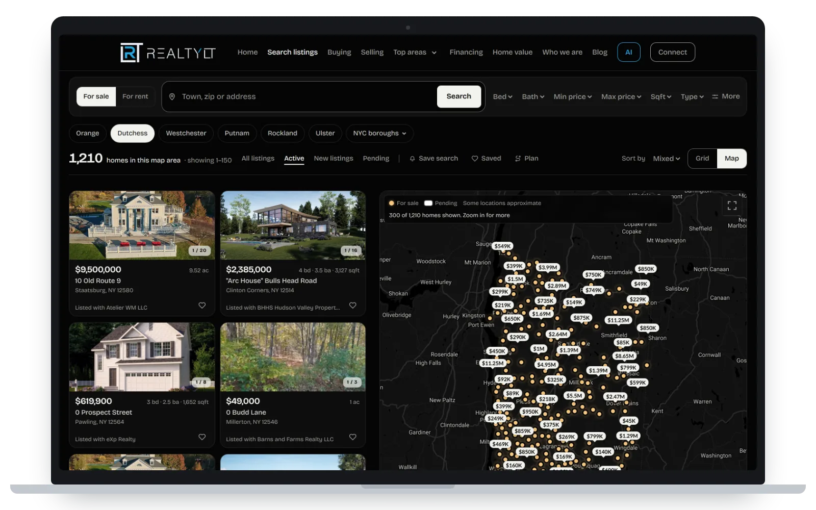 Search every home for sale, on one map